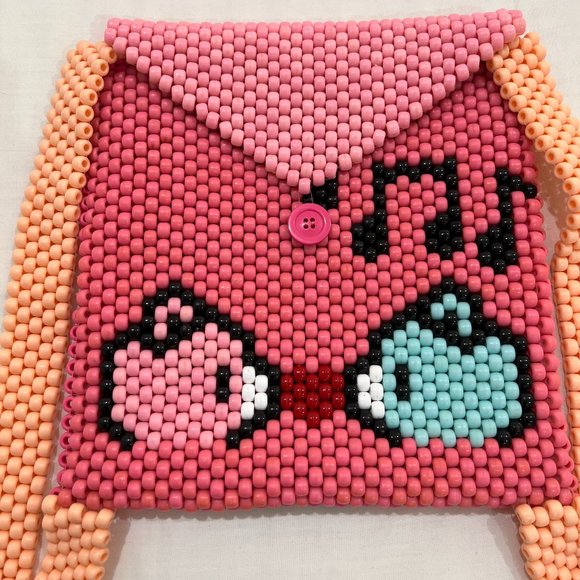 Kandi Rave Gloomy Bear PLUR Beaded Backpack - Picture 4 of 7